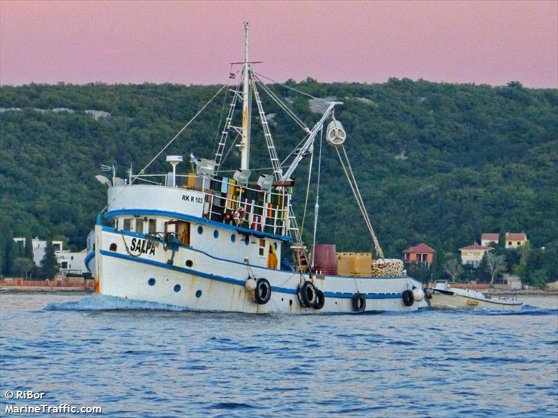 salpa (Fishing vessel) - IMO , MMSI 238406040, Call Sign 9AA4556 under the flag of Croatia