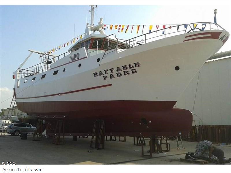 raffaele padre (Fishing vessel) - IMO , MMSI 247113010, Call Sign IFLZ2 under the flag of Italy