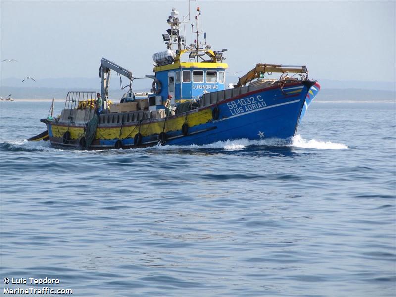 luis adriao (Fishing vessel) - IMO , MMSI 263500262, Call Sign CULM2 under the flag of Portugal