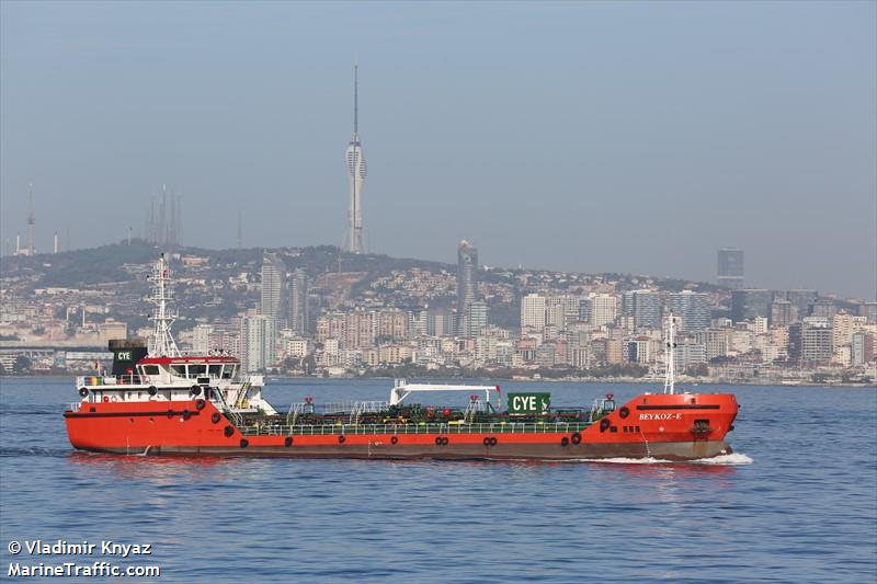 beykoz e (Oil Products Tanker) - IMO 9733856, MMSI 271043927, Call Sign TCA3232 under the flag of Turkey