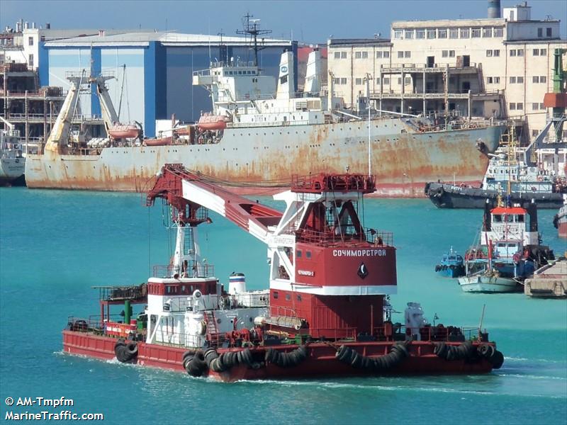 chernomorets-2 (Crane Ship) - IMO 8933629, MMSI 273448330 under the flag of Russia