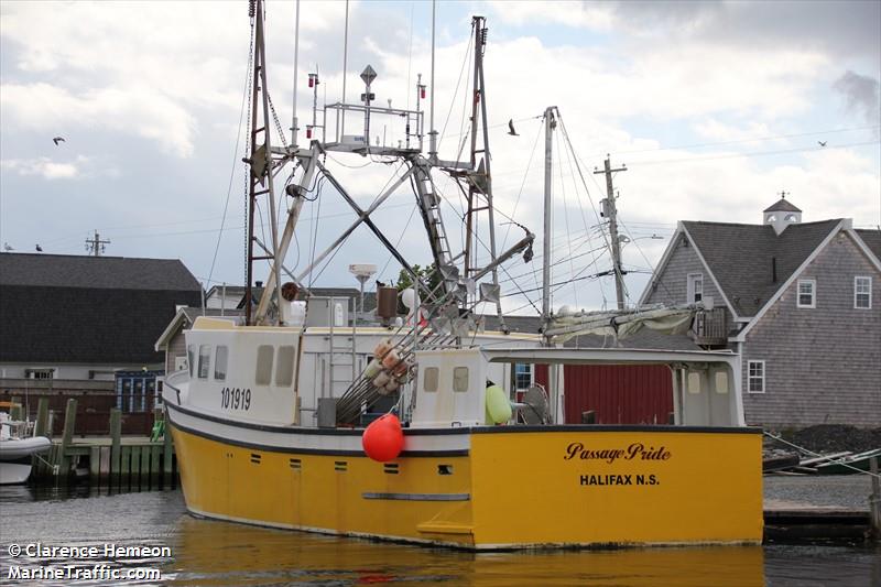 passage pride (Fishing vessel) - IMO , MMSI 316002580 under the flag of Canada