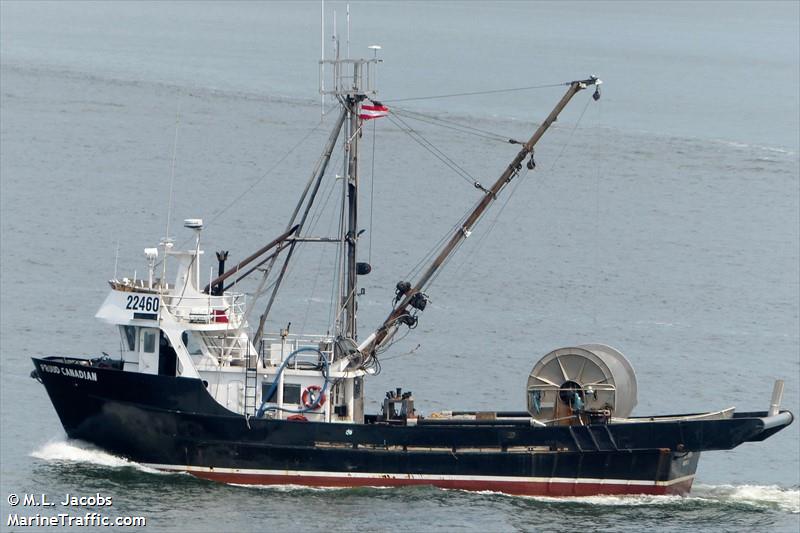 proud canadian (Fishing vessel) - IMO , MMSI 316007541 under the flag of Canada