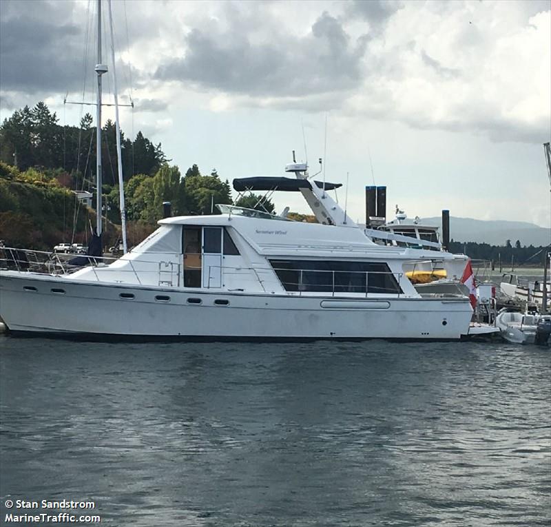 summer wind (Pleasure craft) - IMO , MMSI 316042106 under the flag of Canada