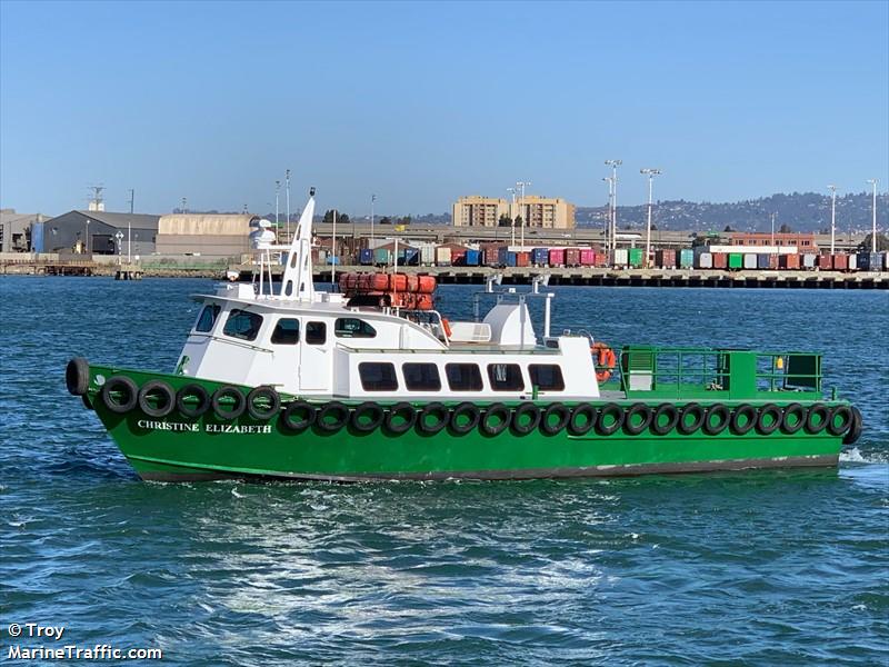 christine elizabeth (Passenger ship) - IMO , MMSI 368053340, Call Sign WDK4248 under the flag of United States (USA)