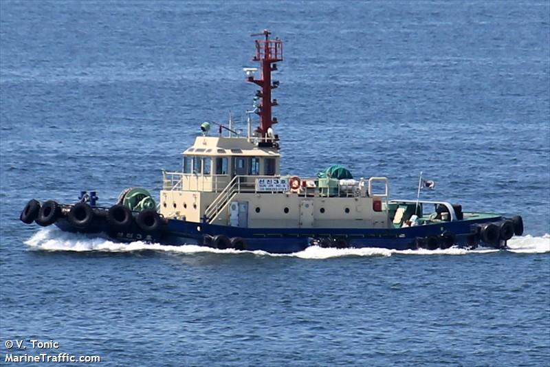 sunjin no3 (Tug) - IMO 9230567, MMSI 440100580, Call Sign 008293 under the flag of Korea