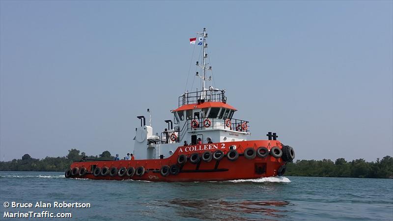 tb. a. colleen-2 (Tug) - IMO , MMSI 525009345, Call Sign YDA3825 under the flag of Indonesia