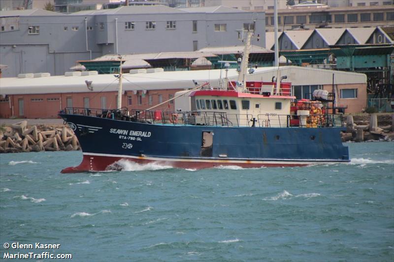 seawin emerald (Fishing vessel) - IMO , MMSI 601111600, Call Sign ZR7997 under the flag of South Africa