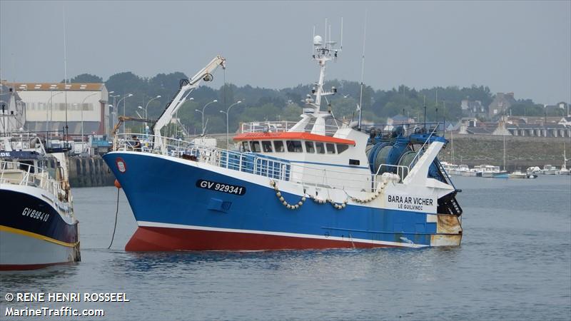 fv bara ar vicher (Fishing vessel) - IMO , MMSI 228021700, Call Sign FIDF under the flag of France