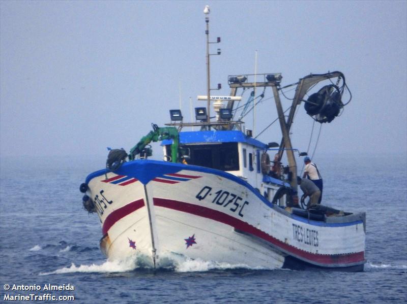 tres leotes (Fishing vessel) - IMO , MMSI 263407670, Call Sign CUQL6 under the flag of Portugal