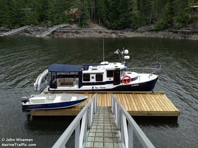 seachange (Pleasure craft) - IMO , MMSI 316024662 under the flag of Canada