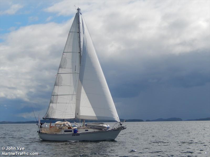 syntony (Sailing vessel) - IMO , MMSI 316036174, Call Sign NOT LIC under the flag of Canada