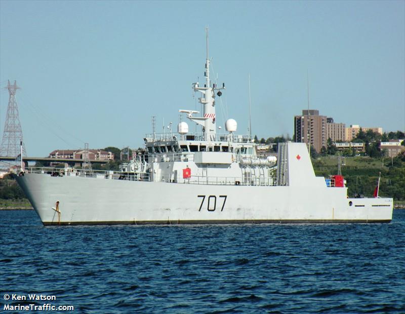 cdn warship 707 (Military ops) - IMO , MMSI 316200000, Call Sign CGBV under the flag of Canada