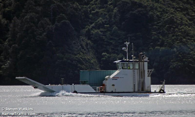 titoki (Cargo ship) - IMO , MMSI 512005887, Call Sign ZMG3370 under the flag of New Zealand