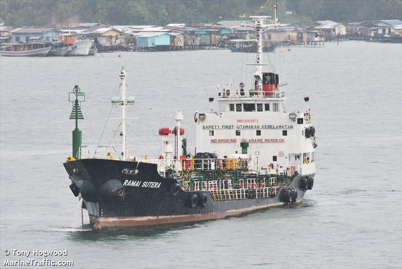 ramai sutera (Chemical Tanker) - IMO 9003873, MMSI 533001080, Call Sign 9MIE9. under the flag of Malaysia