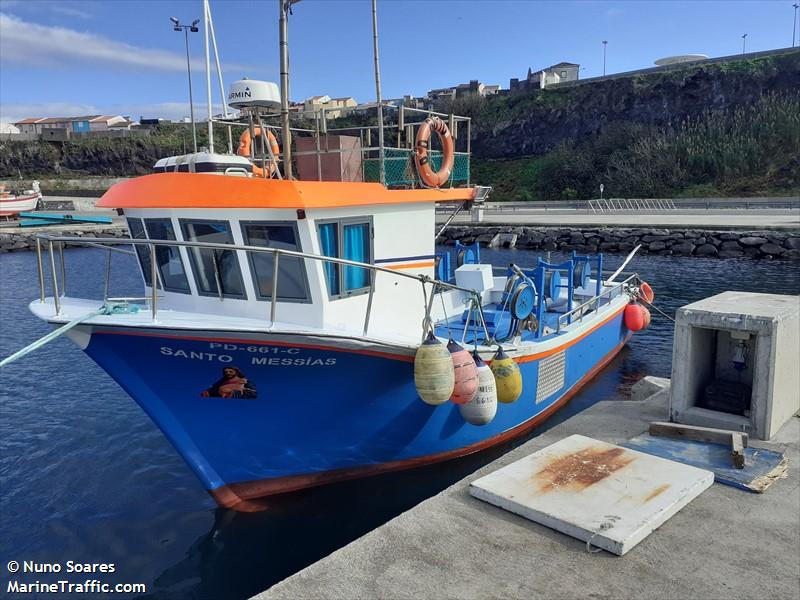santo messias (Fishing vessel) - IMO , MMSI 204207860, Call Sign CUDR8 under the flag of Azores