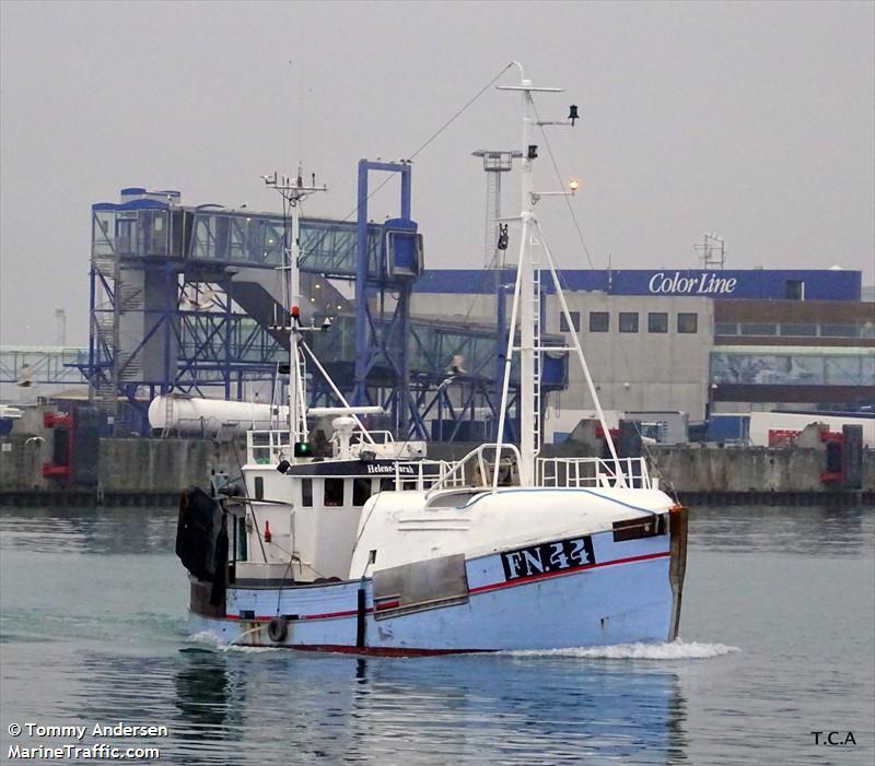 fn44 helene sarah (Fishing vessel) - IMO , MMSI 219009542, Call Sign XP2611 under the flag of Denmark