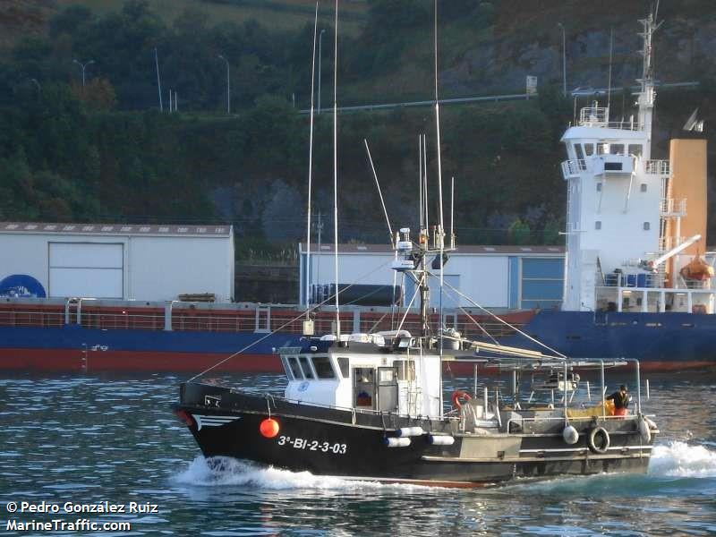 urdaibai bat (Fishing vessel) - IMO , MMSI 224097640, Call Sign EB3052 under the flag of Spain
