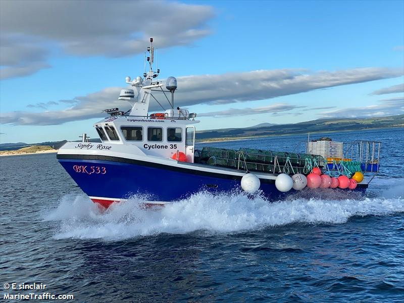 sophy rose (Fishing vessel) - IMO , MMSI 232016166, Call Sign MDHK6 under the flag of United Kingdom (UK)
