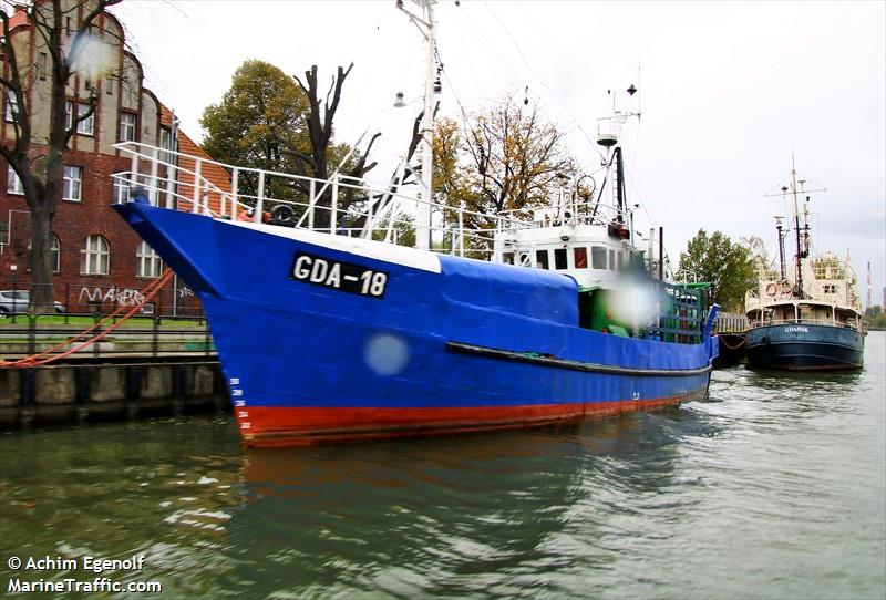 wla-219 (Fishing vessel) - IMO , MMSI 261005090, Call Sign SPG2411 under the flag of Poland