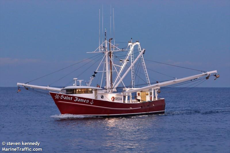 saint james (Fishing vessel) - IMO , MMSI 367694180 under the flag of United States (USA)