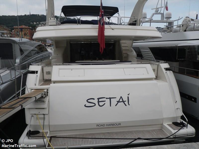 setai (Pleasure craft) - IMO , MMSI 378111196, Call Sign ZJL7571 under the flag of British Virgin Islands