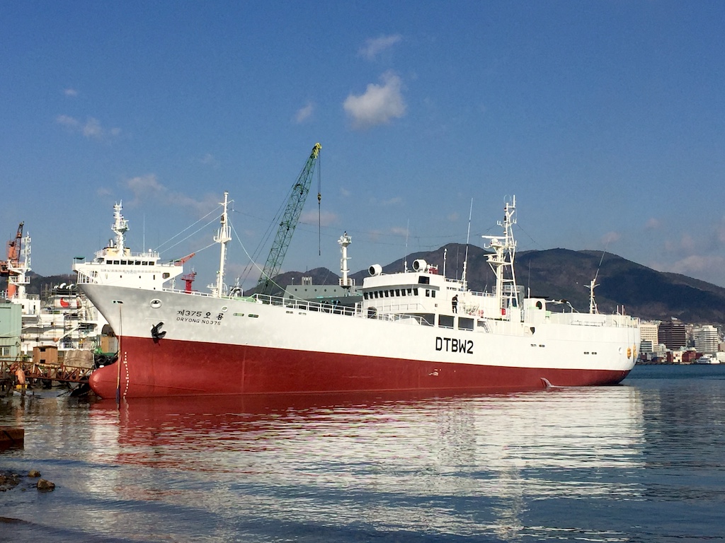 375 oryong (Fishing Vessel) - IMO 9152179, MMSI 441584000, Call Sign DTBW2 under the flag of Korea