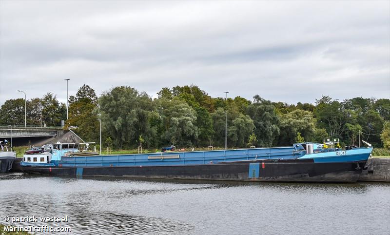 kedys (Cargo ship) - IMO , MMSI 205214490, Call Sign OT2144 under the flag of Belgium