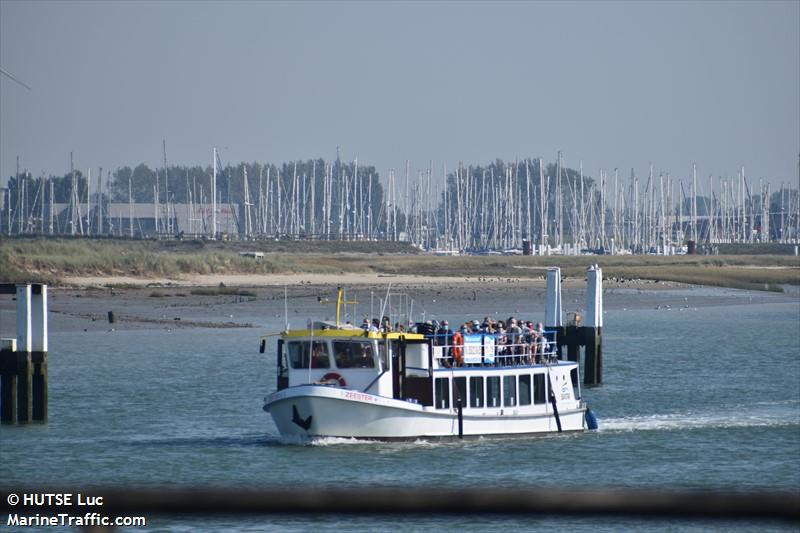 zeester (Passenger ship) - IMO , MMSI 205531490, Call Sign OT5314 under the flag of Belgium