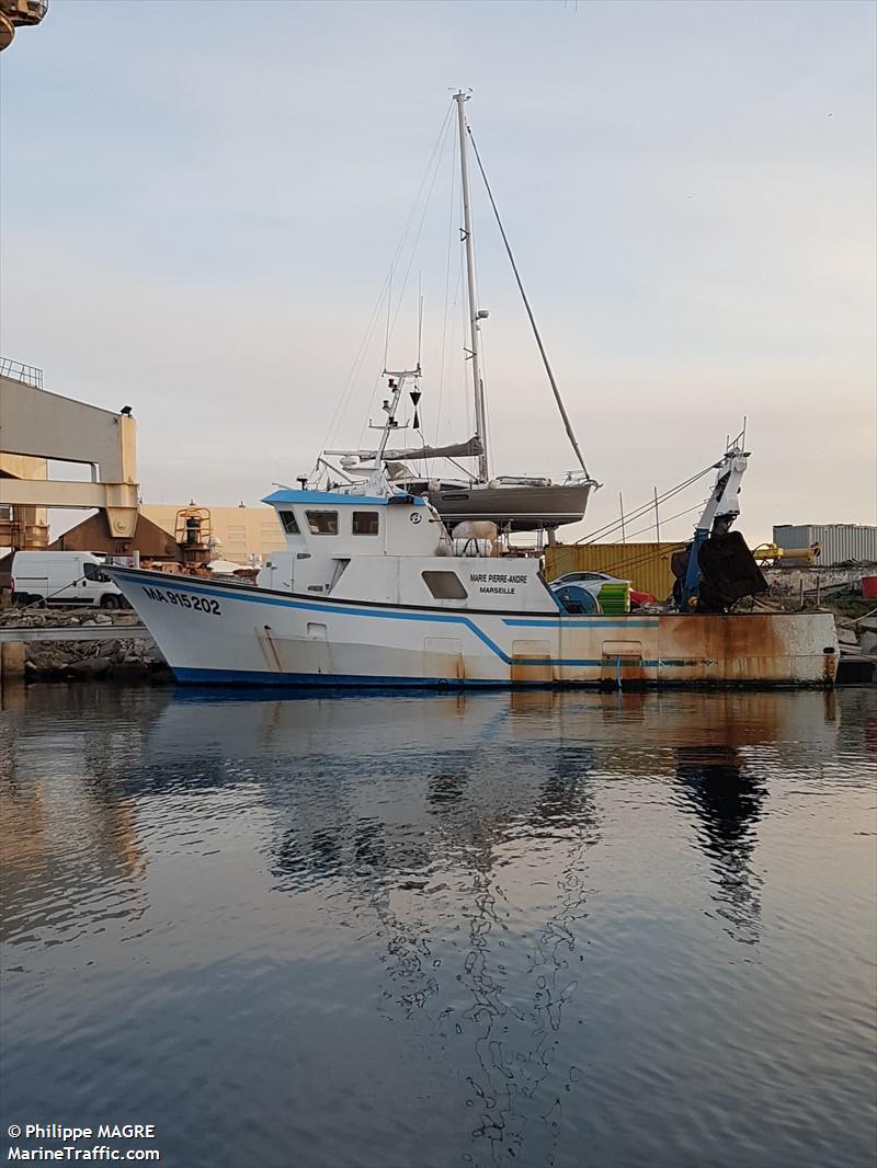 marie-pierre-andre (Fishing vessel) - IMO , MMSI 227312050, Call Sign FW4022 under the flag of France