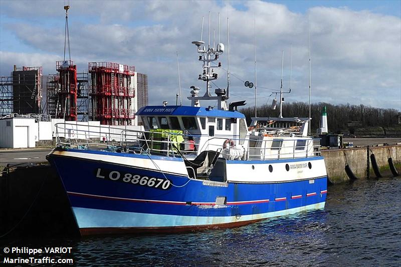 fv anna mamm mari (Fishing vessel) - IMO , MMSI 228393000, Call Sign FOHD under the flag of France