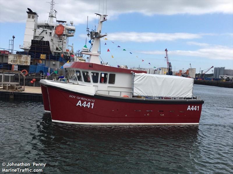 boy gordon vi (Fishing vessel) - IMO , MMSI 232018438, Call Sign MDZP6 under the flag of United Kingdom (UK)