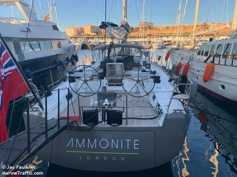 ammonite (Sailing vessel) - IMO , MMSI 232024381, Call Sign MGCD4 under the flag of United Kingdom (UK)