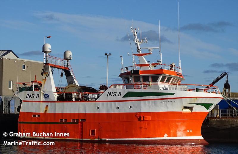 adventurer ins8 (Fishing Vessel) - IMO 8972522, MMSI 235202000, Call Sign ZNDR4 under the flag of United Kingdom (UK)