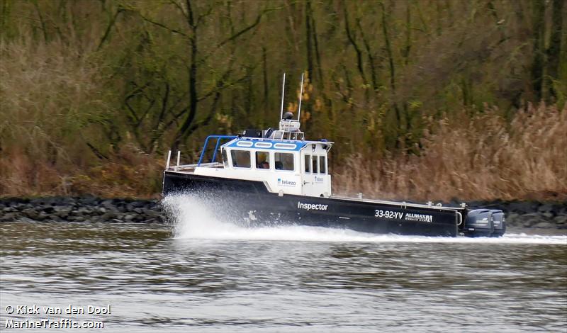 inspector (Dredging or UW ops) - IMO , MMSI 244010714, Call Sign PD2694 under the flag of Netherlands