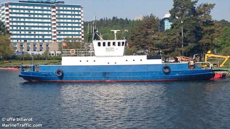balder (Cargo ship) - IMO , MMSI 265586010, Call Sign SLMN under the flag of Sweden