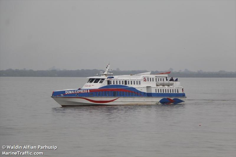 dumai express 8 (Passenger ship) - IMO , MMSI 525009090 under the flag of Indonesia