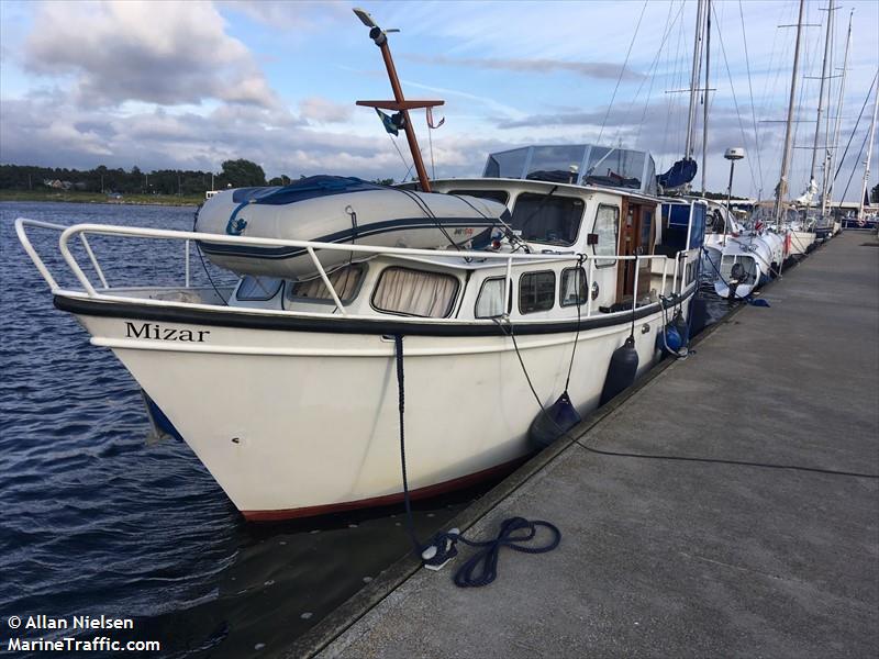 mizar (Pleasure craft) - IMO , MMSI 219007542, Call Sign XPE7230 under the flag of Denmark
