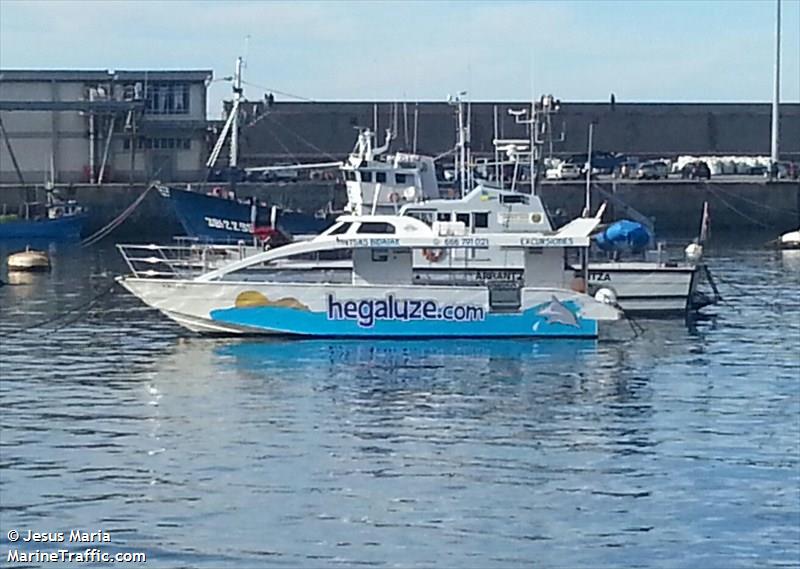 hegaluze barria (Pleasure craft) - IMO , MMSI 225907830 under the flag of Spain