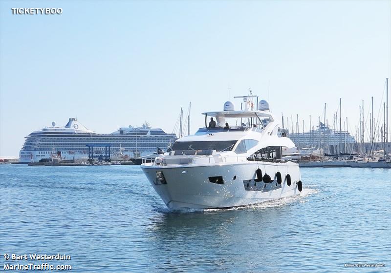 ticketyboo (Pleasure craft) - IMO , MMSI 232011506, Call Sign MBYF5 under the flag of United Kingdom (UK)