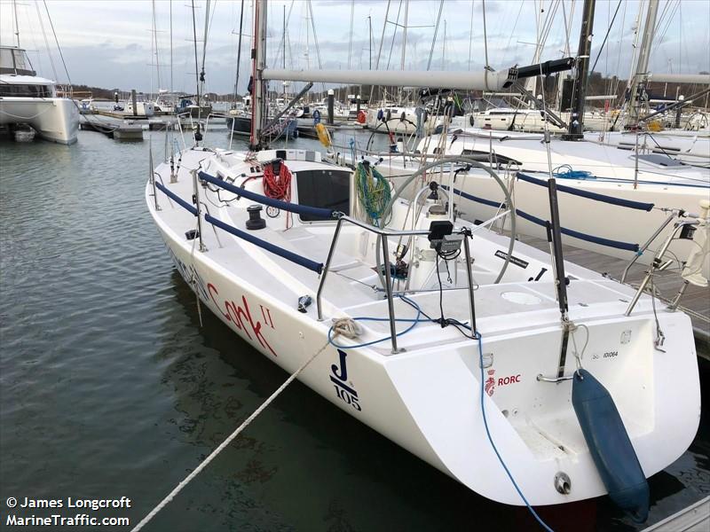 rum n cork 2 (Sailing vessel) - IMO , MMSI 232019728, Call Sign ZNLT5 under the flag of United Kingdom (UK)
