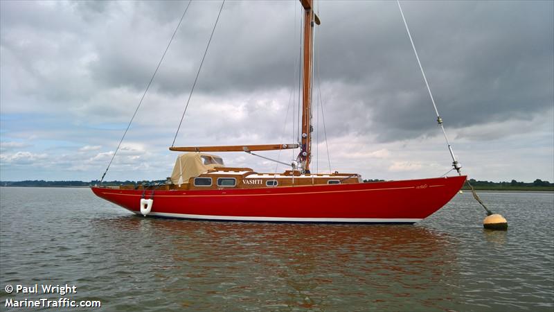 vashti (Pleasure craft) - IMO , MMSI 235053193, Call Sign MGHG8 under the flag of United Kingdom (UK)