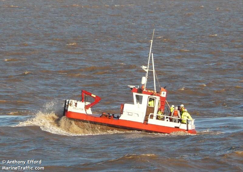 colliter (Port tender) - IMO , MMSI 235065327 under the flag of United Kingdom (UK)