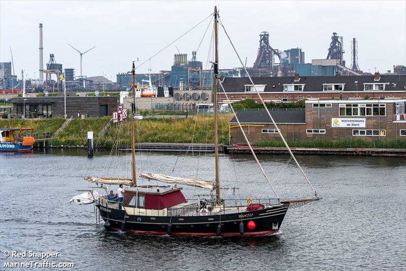 wantij (Sailing vessel) - IMO , MMSI 244015868, Call Sign PC6823 under the flag of Netherlands