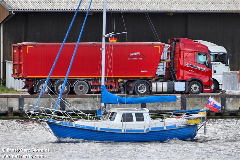 belava (Sailing vessel) - IMO , MMSI 267210161, Call Sign OMUT under the flag of Slovakia