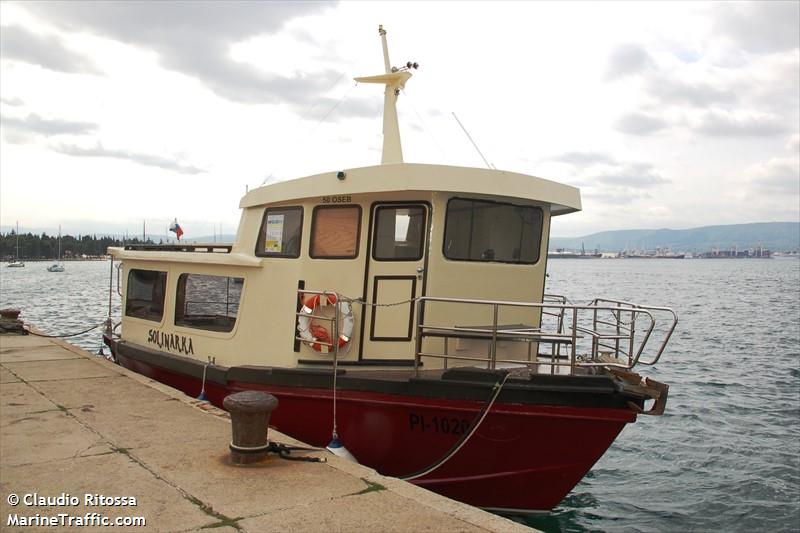 solinarka (Passenger ship) - IMO , MMSI 278307000, Call Sign S5P3020 under the flag of Slovenia