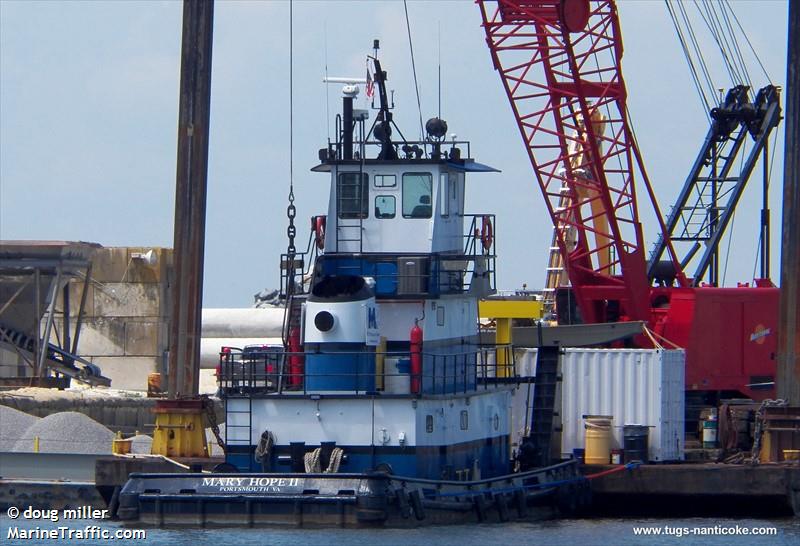 mary hope ii (Tug) - IMO , MMSI 367136880, Call Sign WDD3837 under the flag of United States (USA)