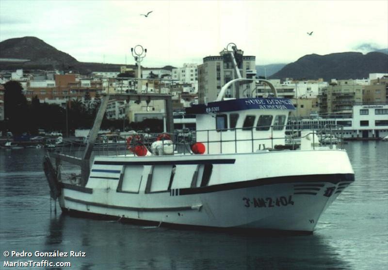nube blanca (Fishing vessel) - IMO , MMSI 224130750, Call Sign EB5305 under the flag of Spain
