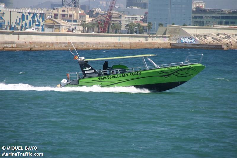 barcelona fast ferry () - IMO , MMSI 225983747, Call Sign NA under the flag of Spain