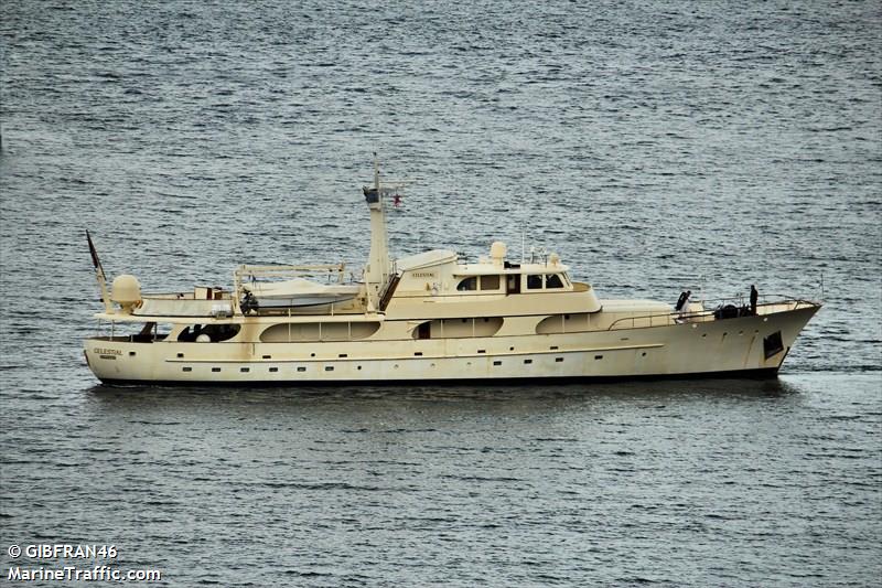 celestial (Pleasure craft) - IMO , MMSI 235005268, Call Sign VSSN7 under the flag of United Kingdom (UK)